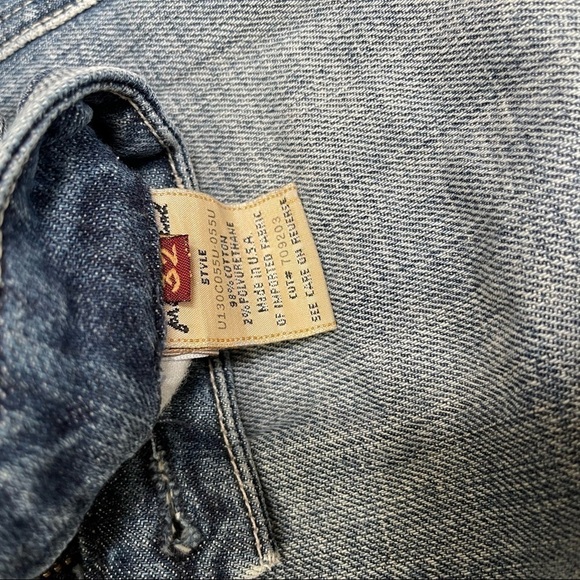 Vintage 7 For All Mankind A Pocket Embellished Jeans - Picture 9 of 10